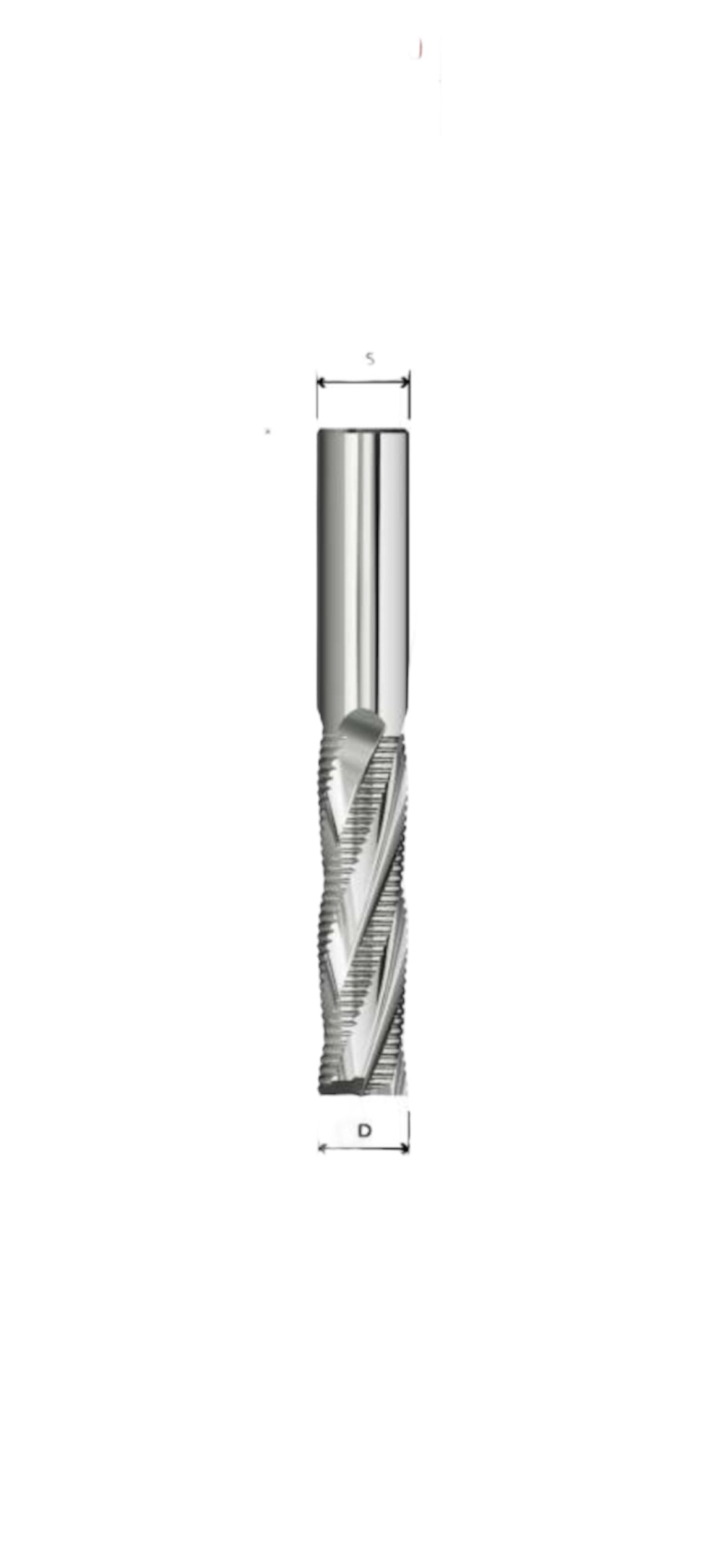 Fresa elicoidale Z4 RT 1,50 Positiva per legno