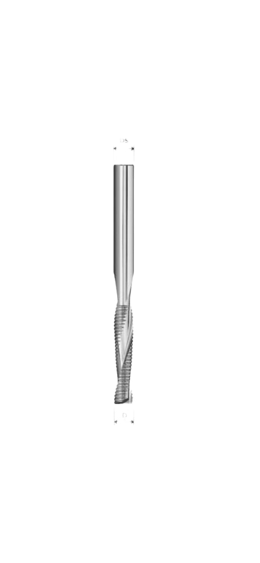 Fresa elicoidale Z2 RT 1,00 Rompi trucciolo Negativa per legno
