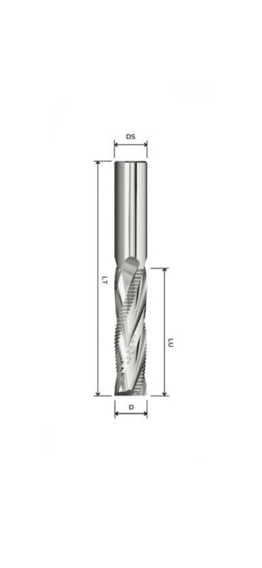Fresa elicoidale Z2F+2RT Positiva