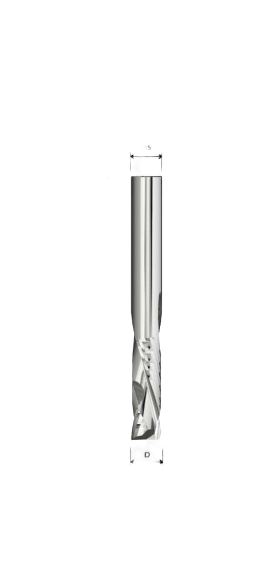Fresa elicoidale Z2 +2 DUAL CUT